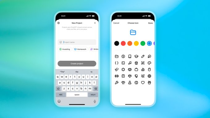 ChatGPT Projects now availabe to free tier users