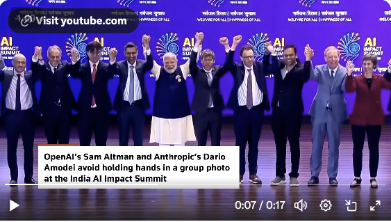 Screenshot of the video from India AI Impact Summit