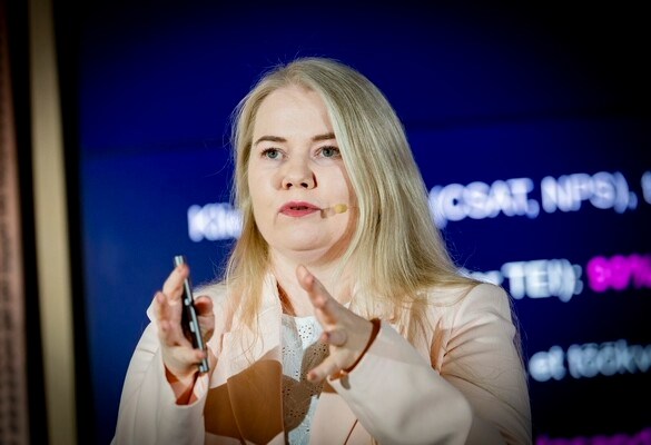 Gerlyn Tiigemäe at Äripäev's AI practitioners conference