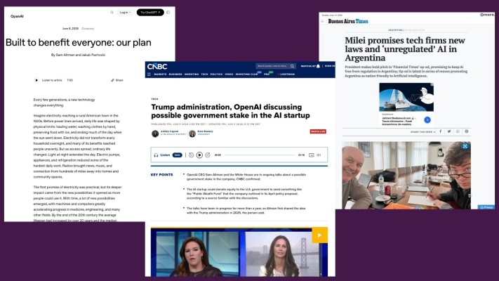 AI News from OpenAI, Trump administration and Argentina
