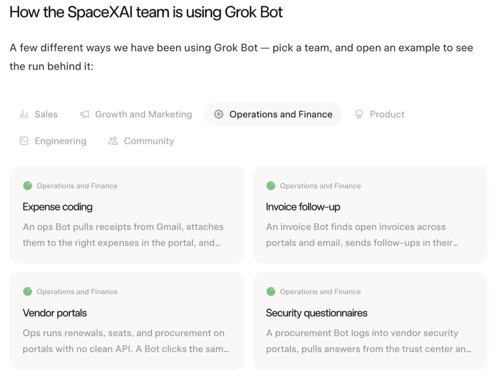 How SpaceX team uses Grok Bot